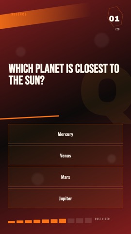 Sports · Fire quiz video template preview