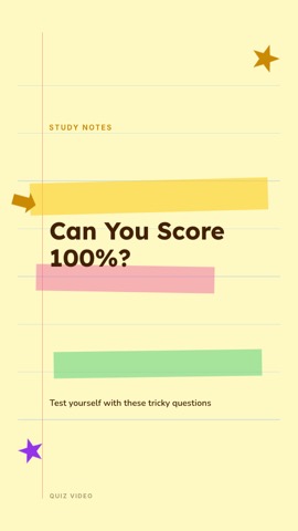 Study Buddy · Highlight hook quiz video template preview