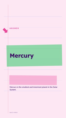 Study Buddy · Pink answer quiz video template preview