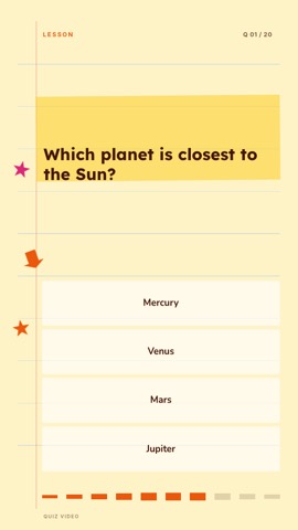 Study Buddy · Peach quiz video template preview