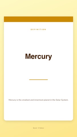 Study cards · Butter answer quiz video template preview