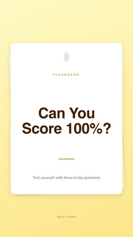 Study cards · Butter hook quiz video template preview