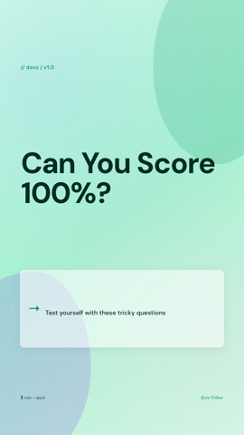 Tech Deck · Mint hook quiz video template preview