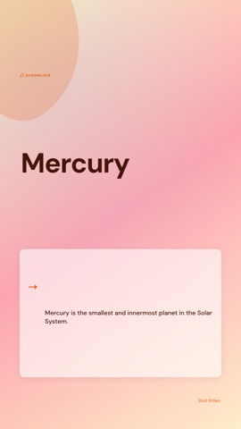 Tech Deck · Peach answer quiz video template preview