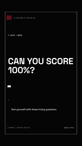 Terminal · Noir hook quiz video template preview