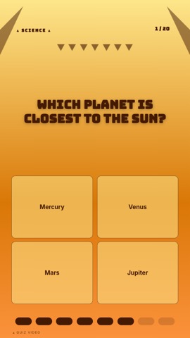 Tiki Bar · Apricot quiz video template preview