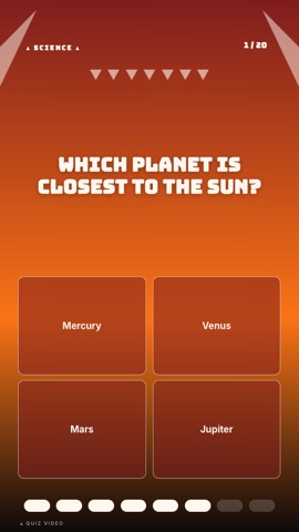 Tiki Bar · Fire quiz video template preview