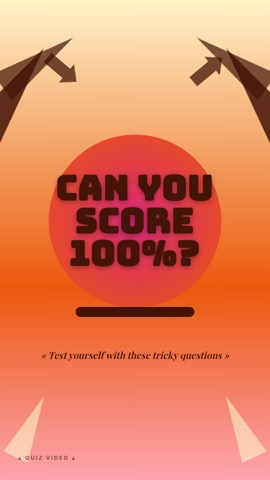 Tiki Bar · Peach hook quiz video template preview