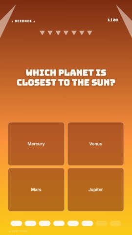 Tiki Bar · Sunset quiz video template preview
