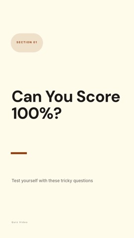 Training · Cream hook quiz video template preview