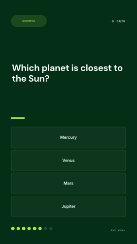 Training · Forest quiz video template preview