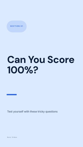 Training · Glacier hook quiz video template preview