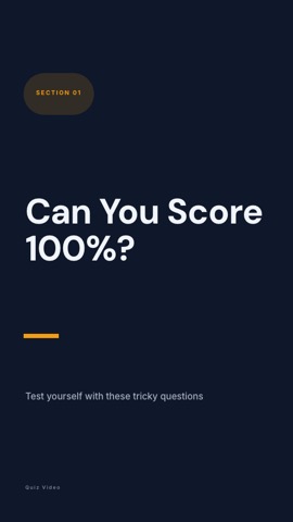 Training · Slate hook quiz video template preview