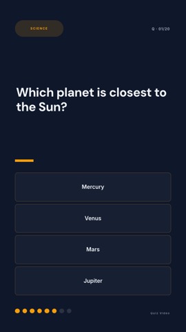 Training · Slate quiz video template preview