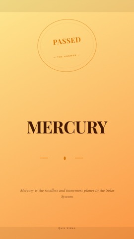 Postcard · Apricot answer quiz video template preview