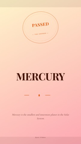 Postcard · Peach answer quiz video template preview