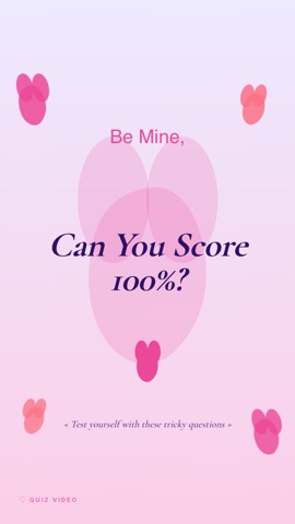 Valentines · Lavender hook quiz video template preview