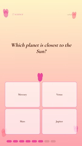Valentines · Peach quiz video template preview