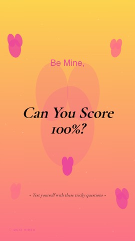 Valentines · Pop Art hook quiz video template preview