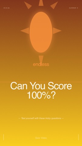 VSCO · Sunset hook quiz video template preview