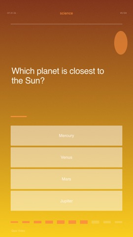 VSCO · Sunset quiz video template preview
