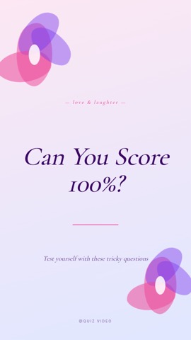 Wedding · Blush hook quiz video template preview