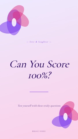 Wedding · Lavender hook quiz video template preview