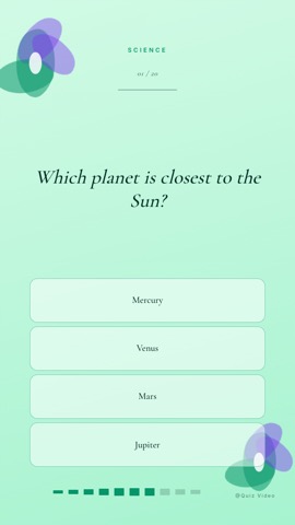 Wedding · Sage quiz video template preview