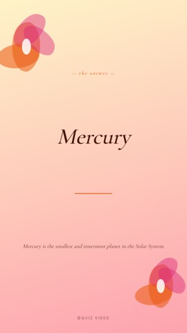 Wedding · Peach answer quiz video template preview