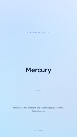 Zen · Glacier answer quiz video template preview