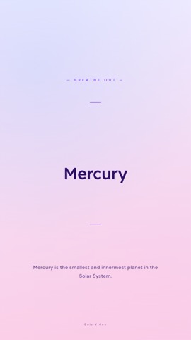 Zen · Lavender answer quiz video template preview