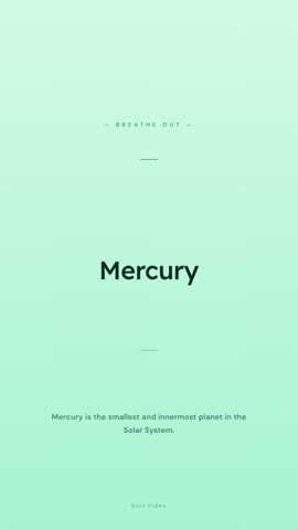 Zen · Mint answer quiz video template preview