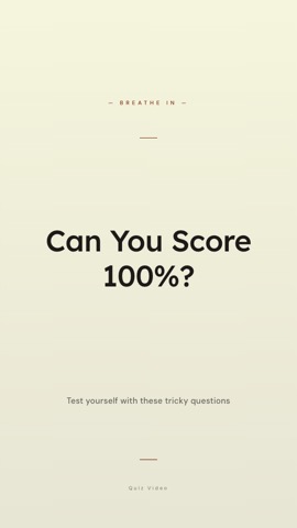 Zen · Parchment hook quiz video template preview