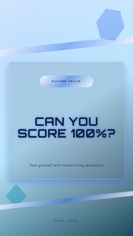 Y2K · Glacier hook quiz video template preview