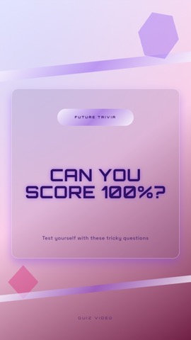 Y2K · Lavender hook quiz video template preview