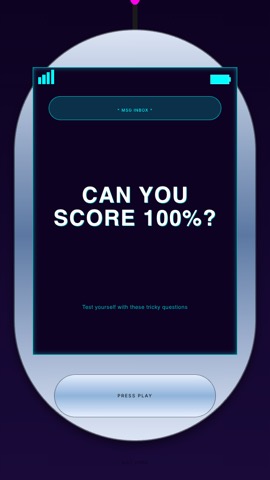 Flip Phone · Cyberpunk hook quiz video template preview