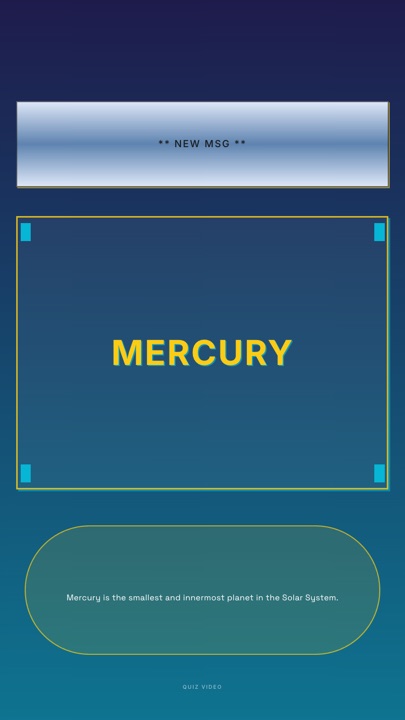 Flip Phone · Electric answer quiz video template preview