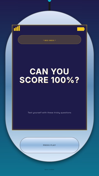Flip Phone · Electric hook quiz video template preview
