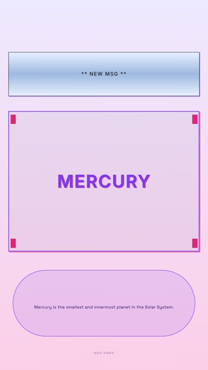 Flip Phone · Lavender answer quiz video template preview