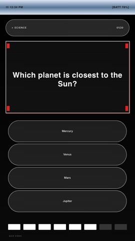 Flip Phone · Noir quiz video template preview